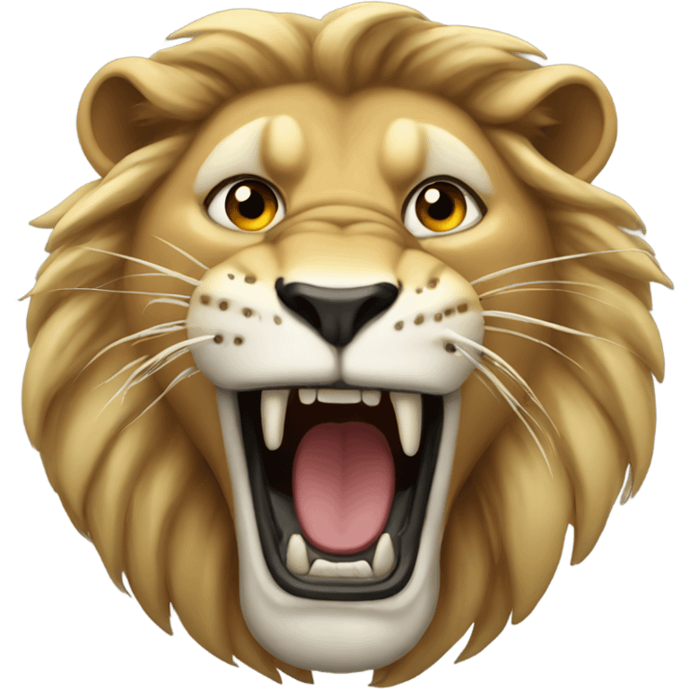 Roaring lion emoji