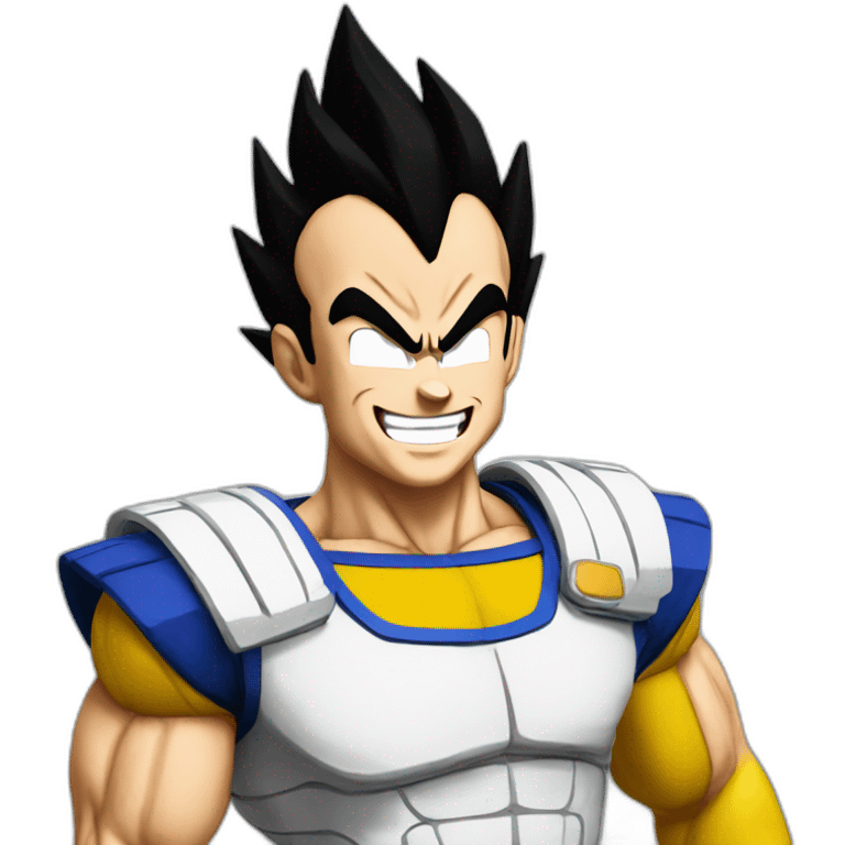 vegeta happy emoji