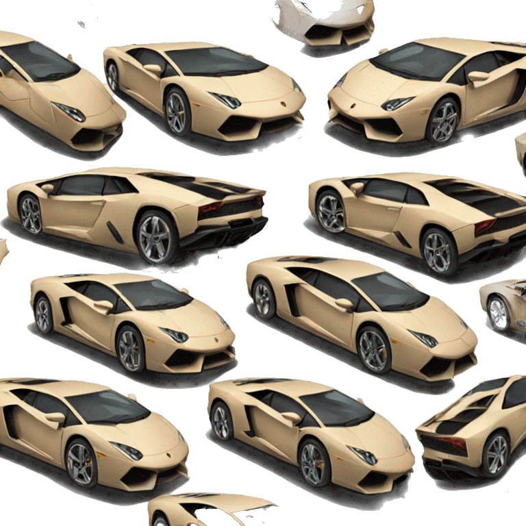 Beige Lamborghini emoji