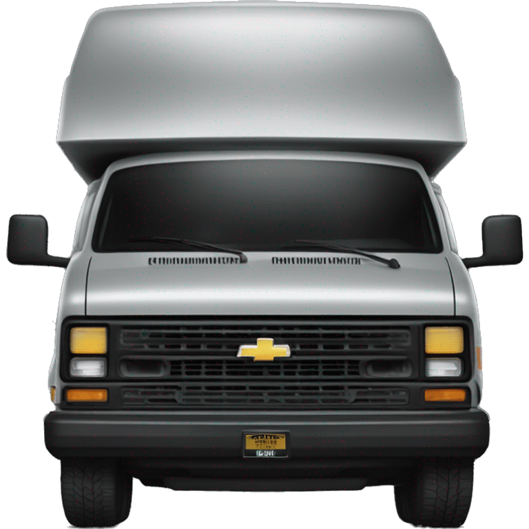 Hot Premium 1985 Dark Trooper Chevy Astro delivery van  emoji