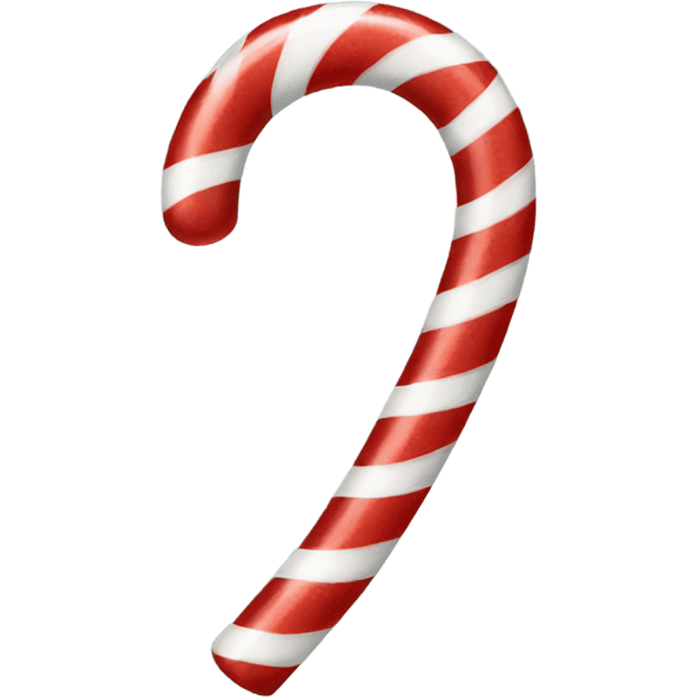 Red and white candy cane emoji