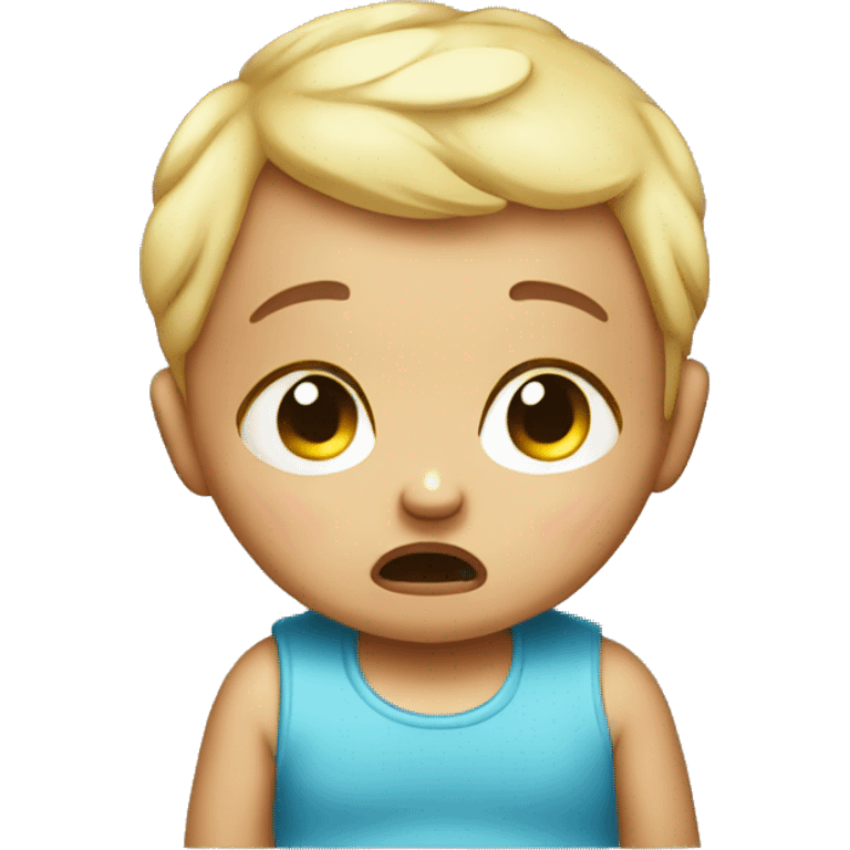 Little crying baby  emoji