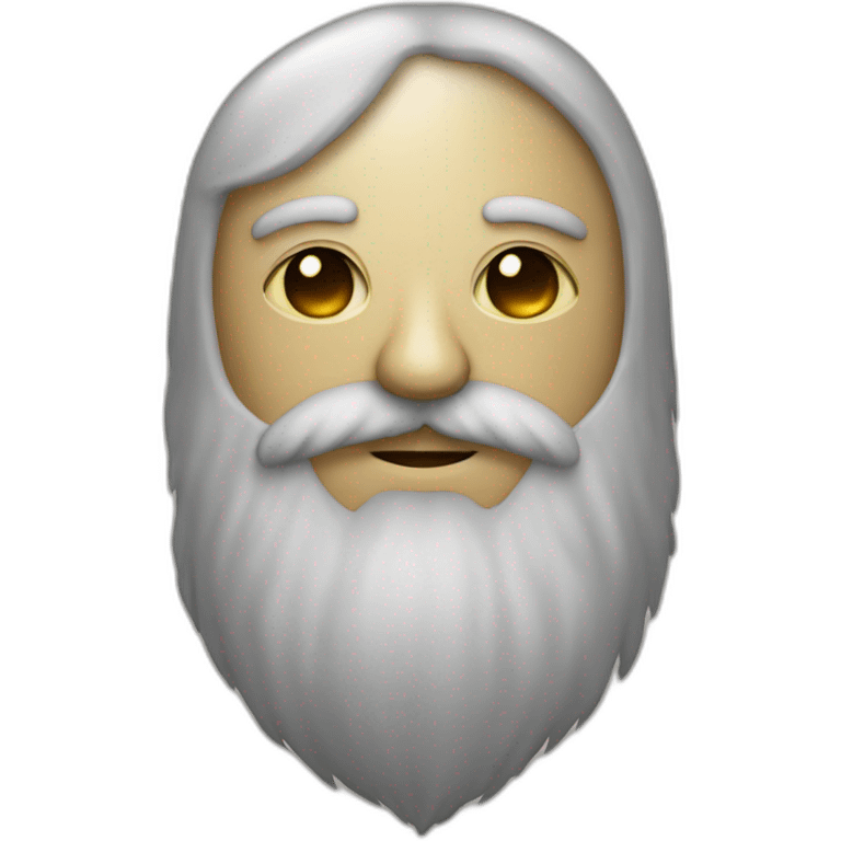 moon man with longred beard emoji