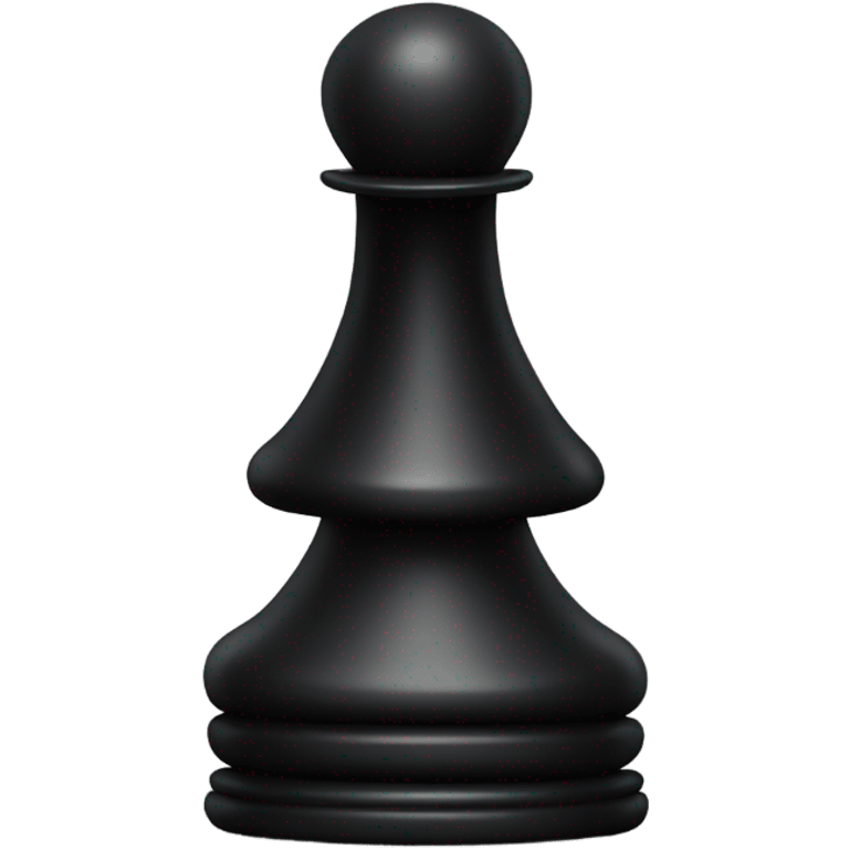 a cool black chess pawn, whole body, with a wizard hat emoji