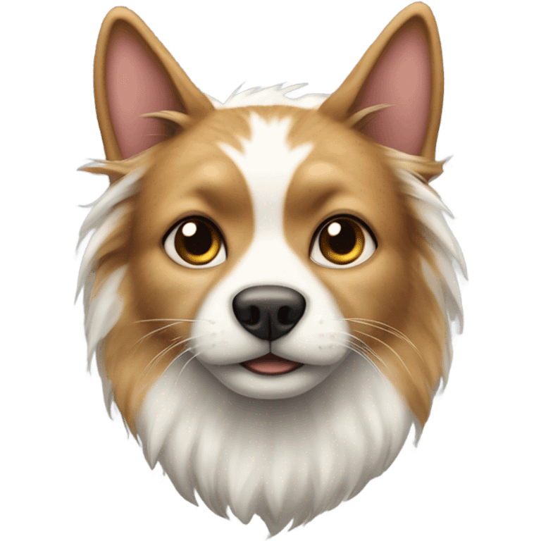 Cat dog combo emoji