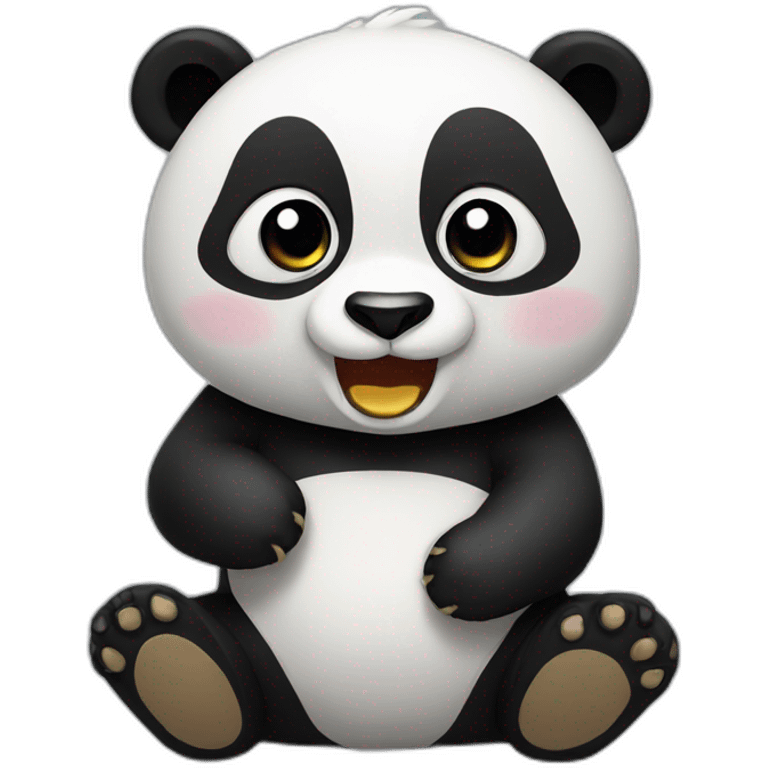 Panda eat emoji