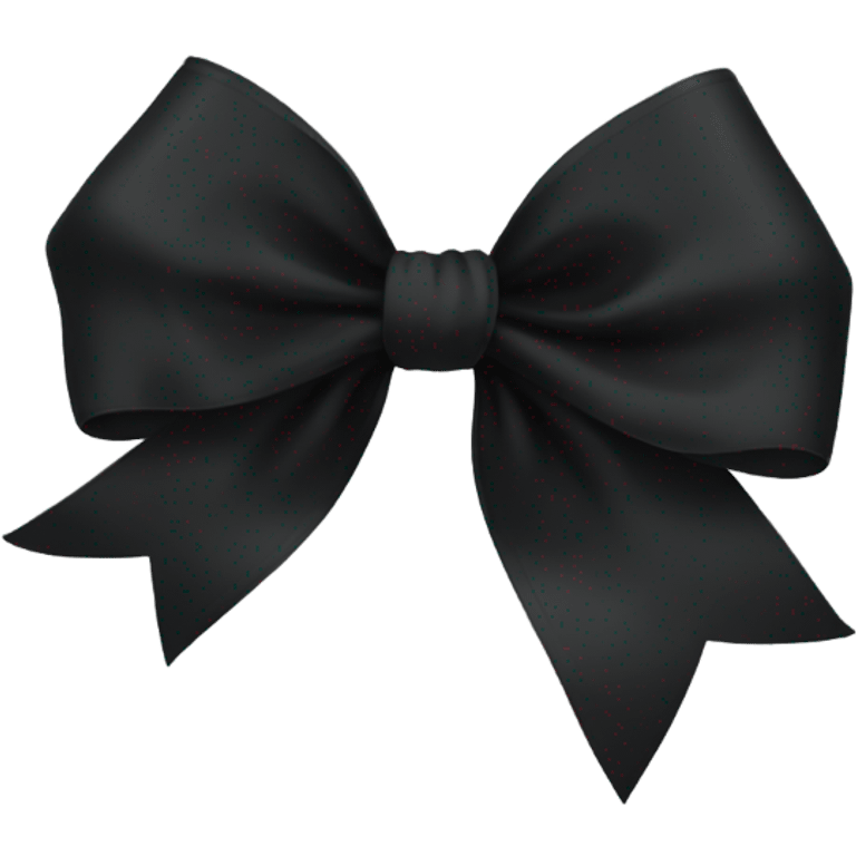 Black ribbon bow emoji