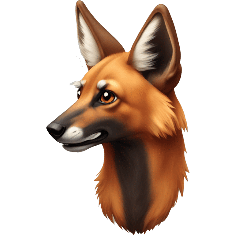 Maned wolf emoji