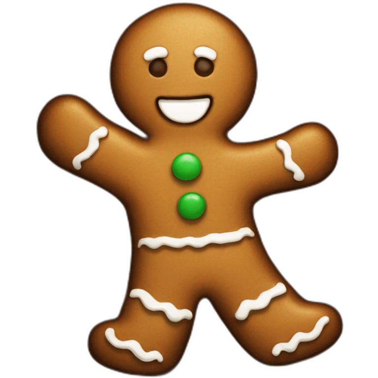 Gingerbread man emoji