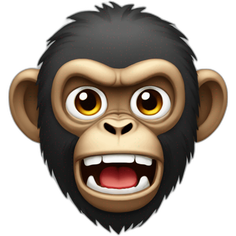 Angry monkey emoji