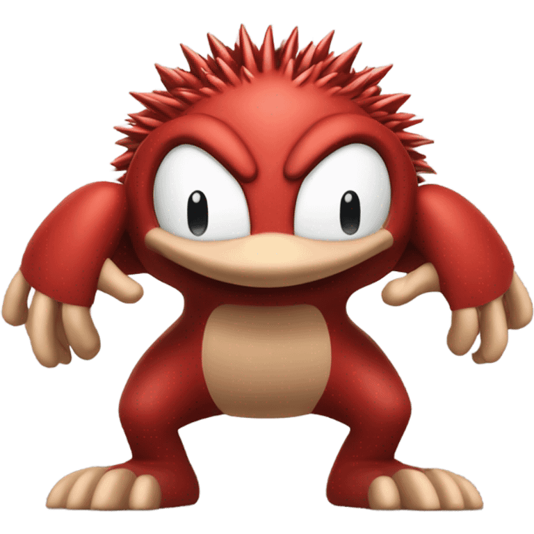 Red echidna with big knuckles sonic emoji