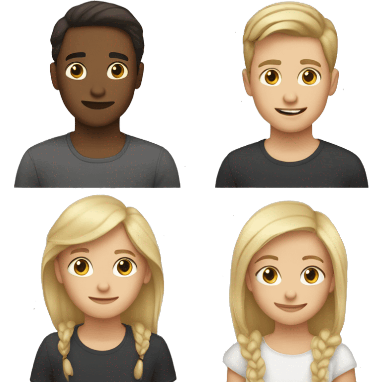 Two Brothers oldest is blonde youngest is brunette  emoji