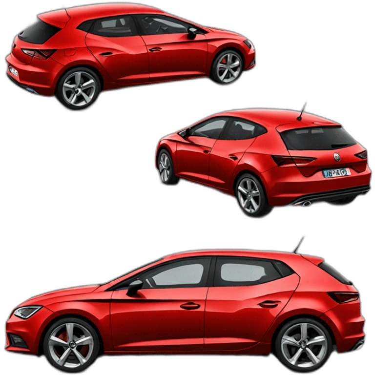 Seat Leon red emoji