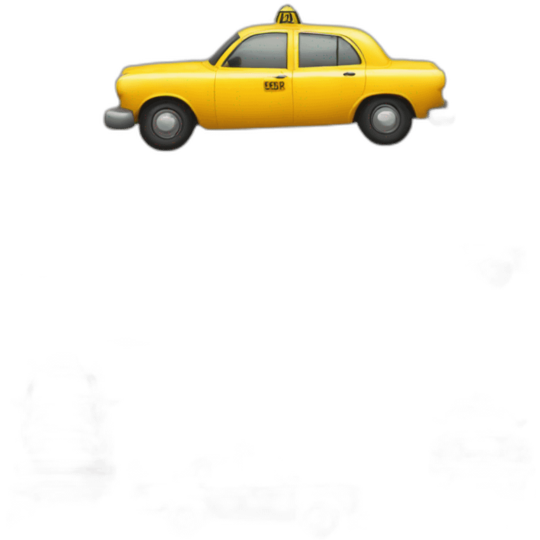 Yellow taxi cab emoji