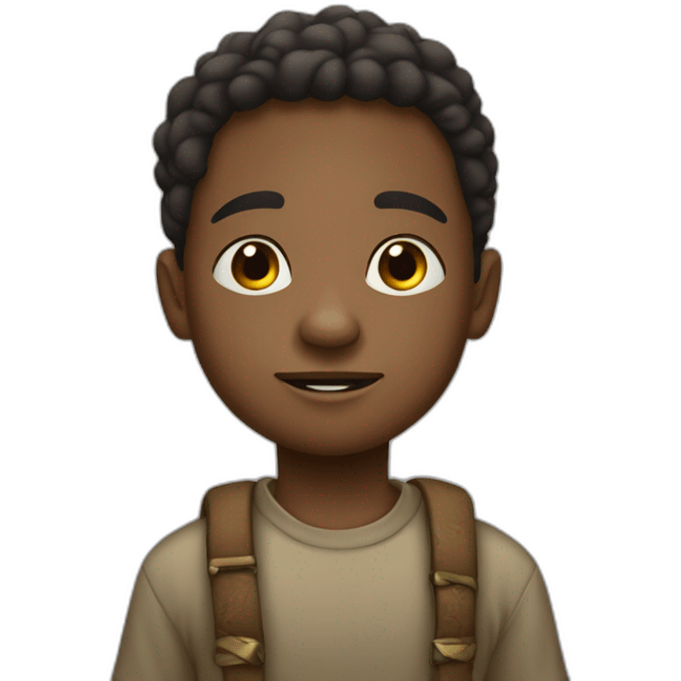 NIÑO AFRICANO CONTRA HALAND emoji