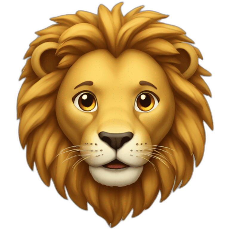 Lion fun emoji