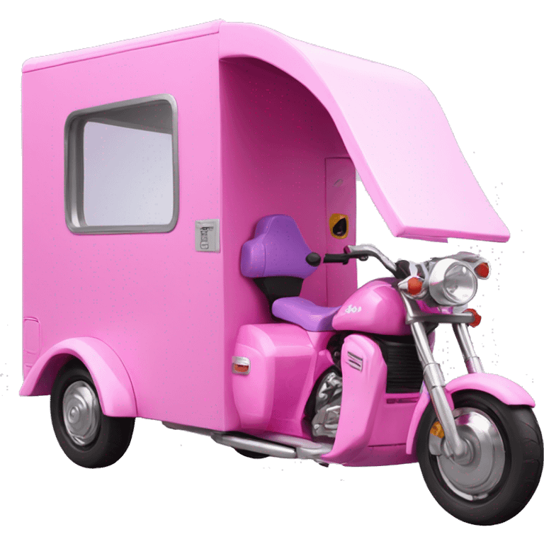 Barbie Caravan-motor trike emoji