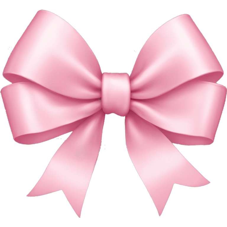 light pink ribbon bow emoji