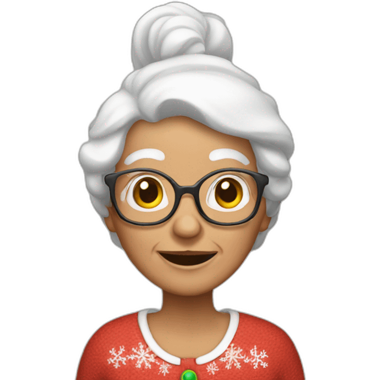 santa claus granny emoji