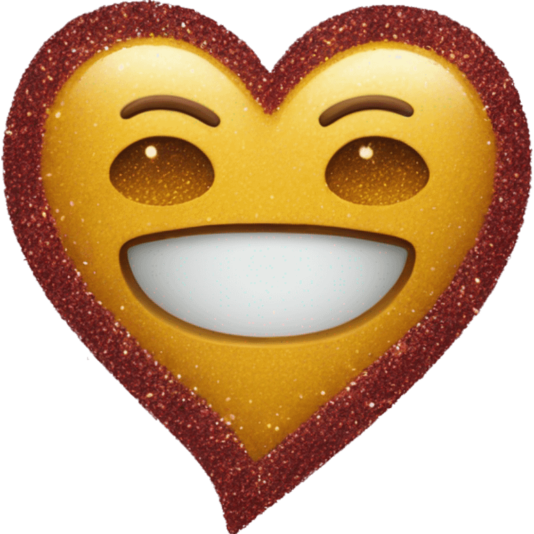 Heart with glitter emoji