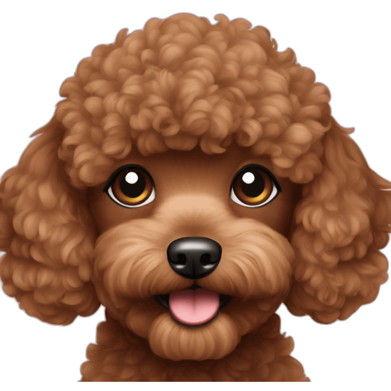 Toy poodle brown emoji