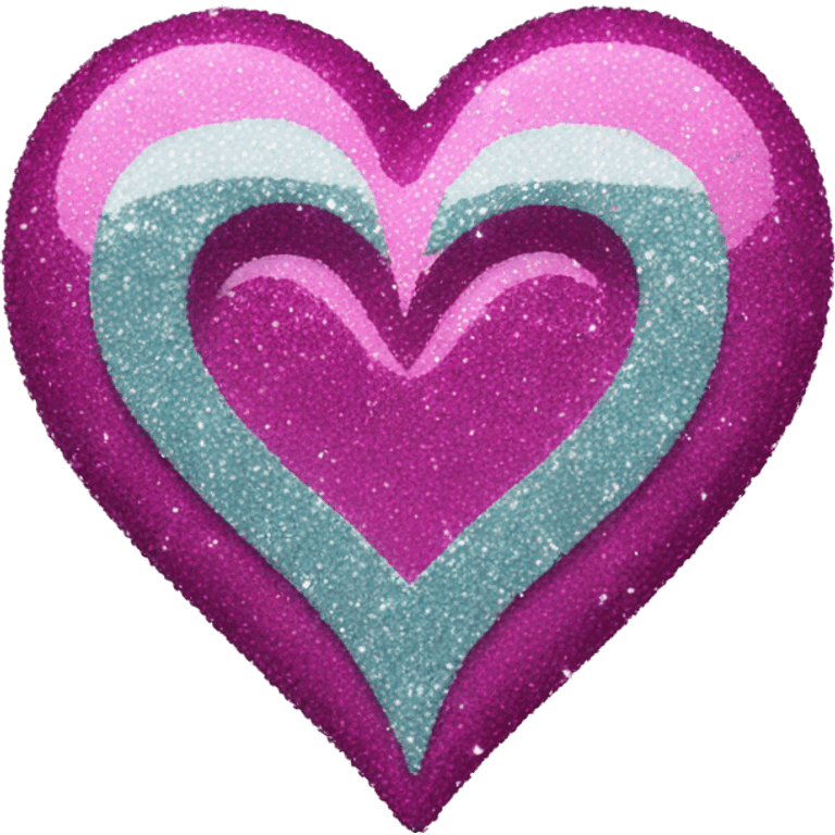 Glitter heart  emoji