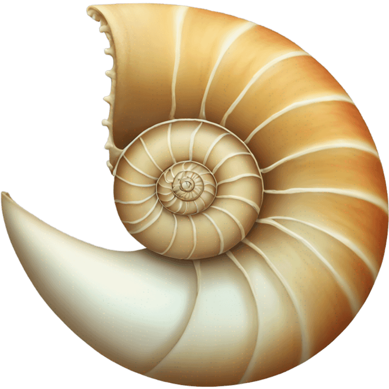 Nautilus shell emoji