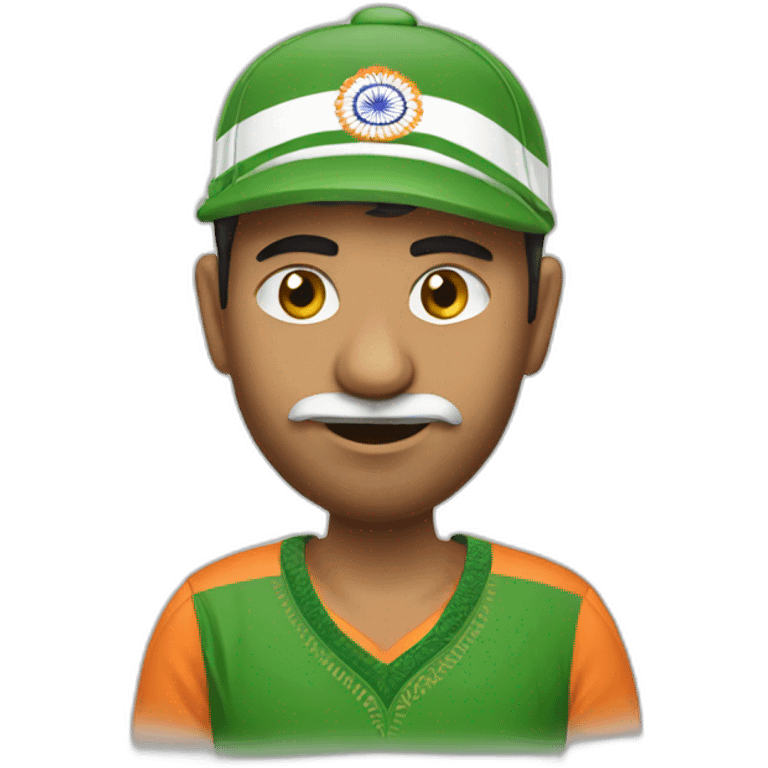 Indian Cricket fan emoji