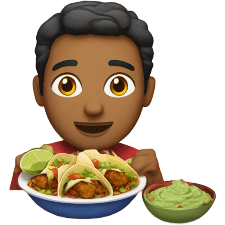 Mexican with food emoji