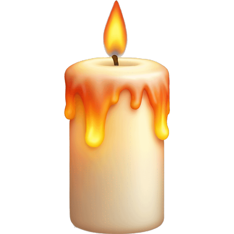 Candle with big flame emoji