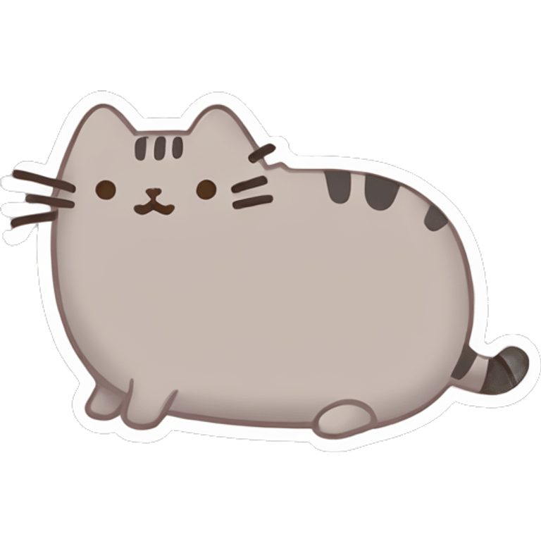 pusheen light pink emoji