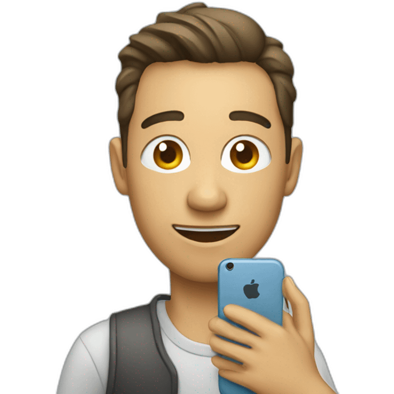 human with phone emoji