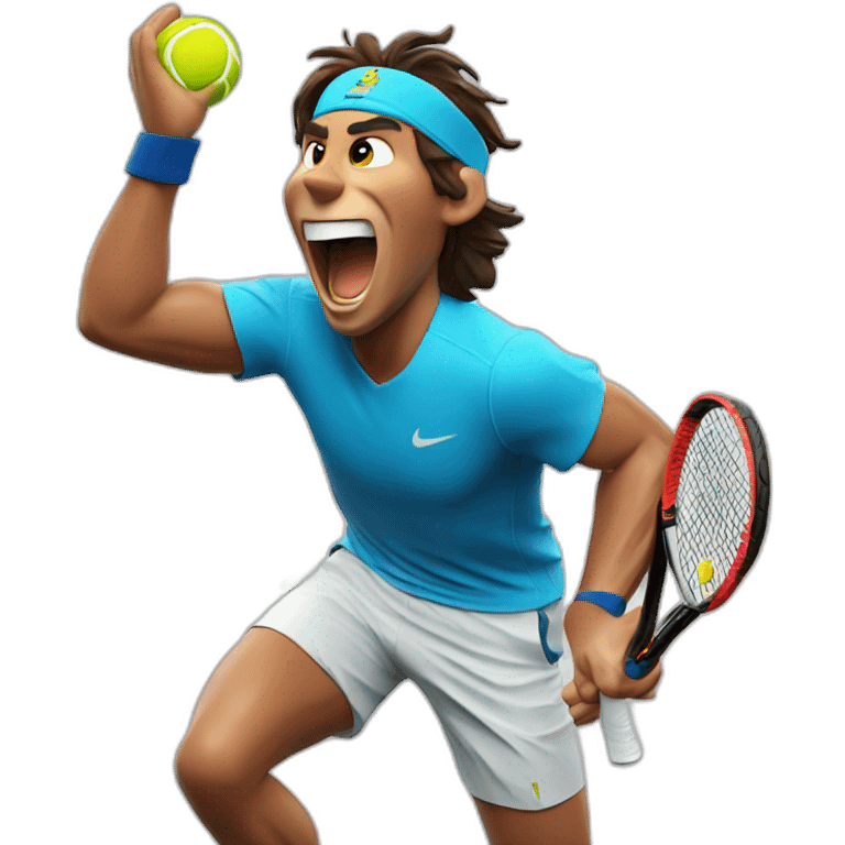 rafael nadal celebrated victory emoji