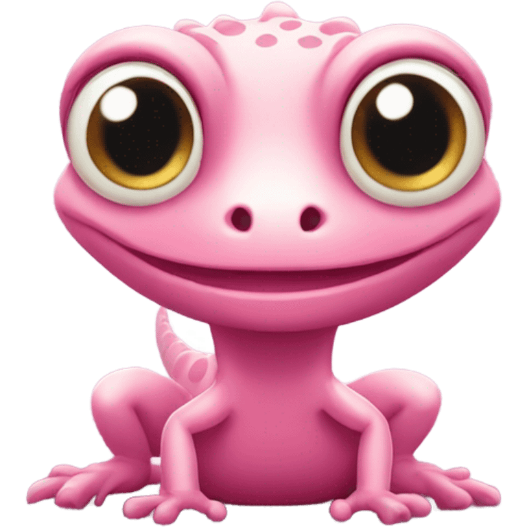 Gecko cuteless pink, like the original. emoji