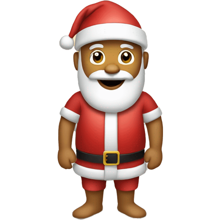 Santa on beach emoji