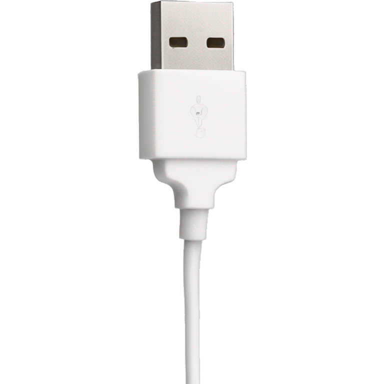 White usb cable emoji