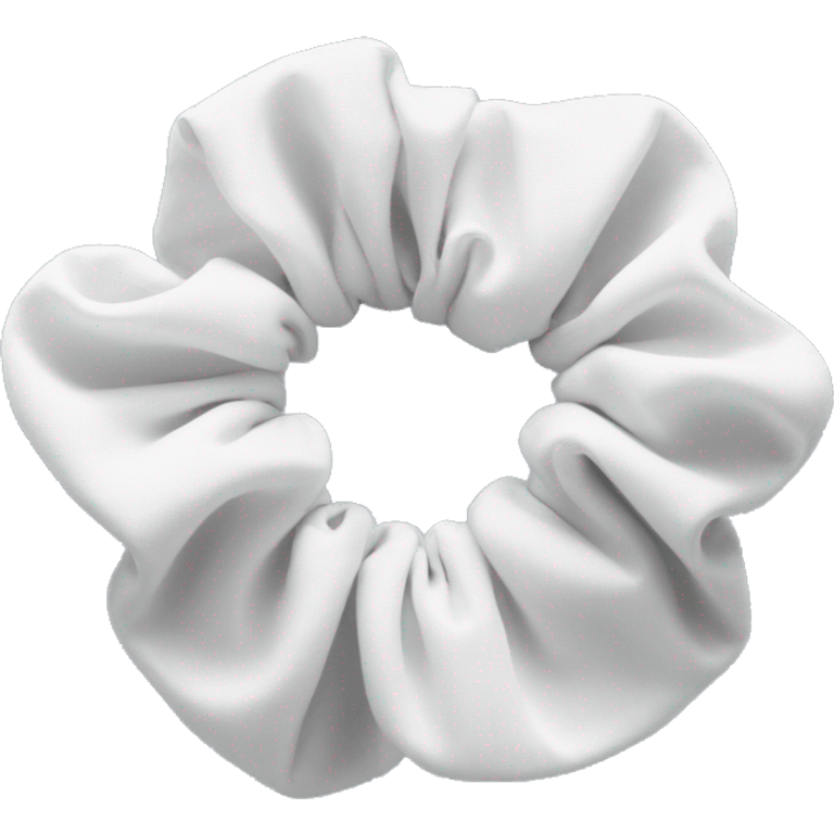 white scrunchie emoji