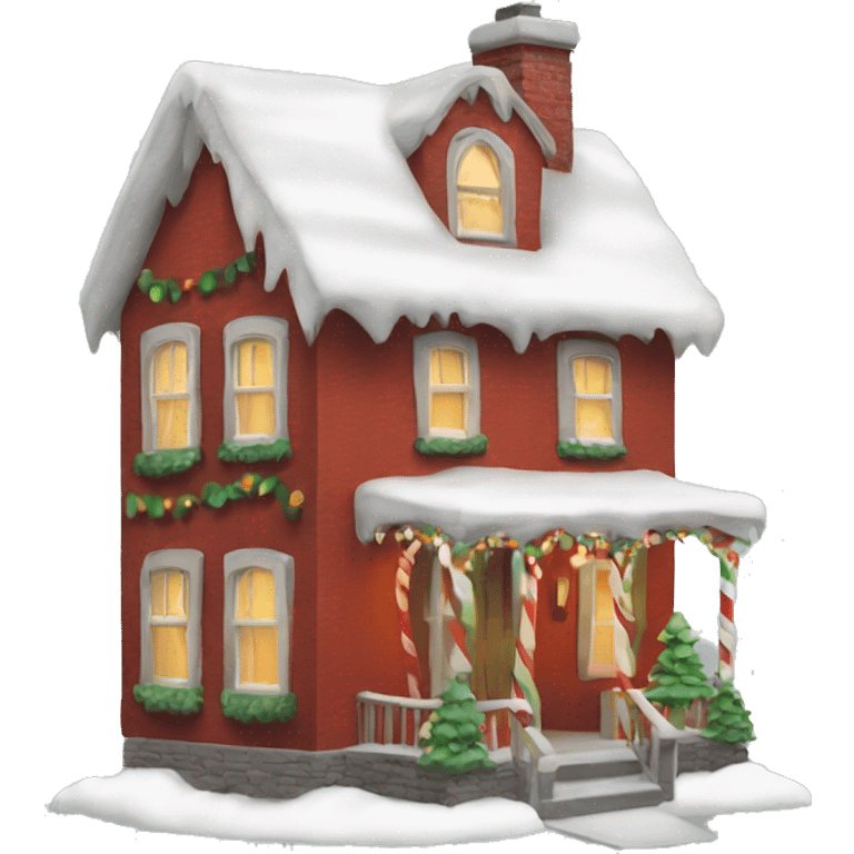 Christmas house  emoji