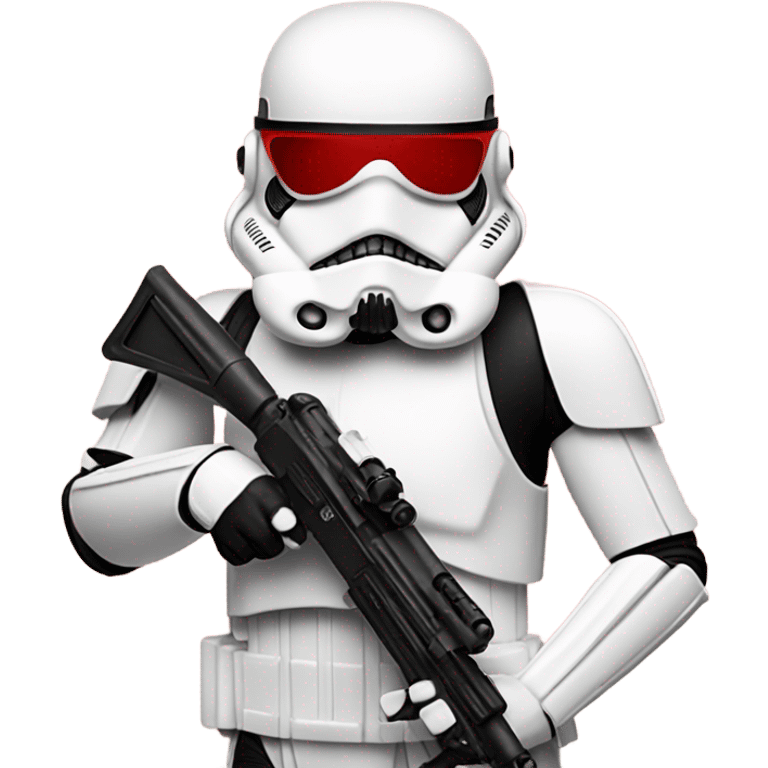 Stormtrooper in shades of red  emoji