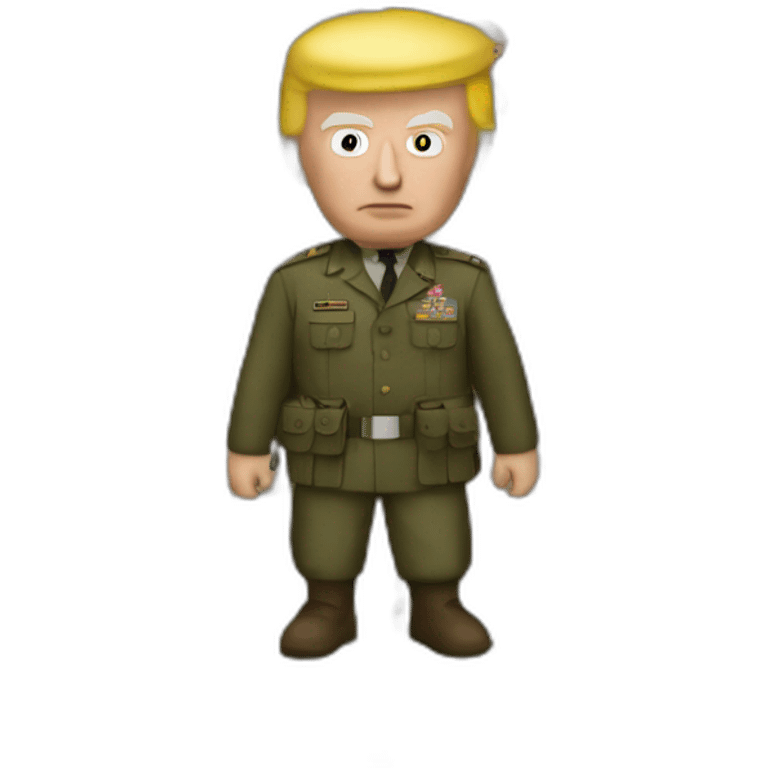 Trump at war emoji