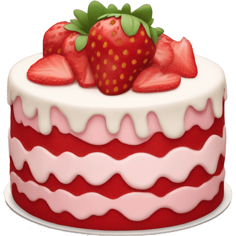 strawberry cake emoji