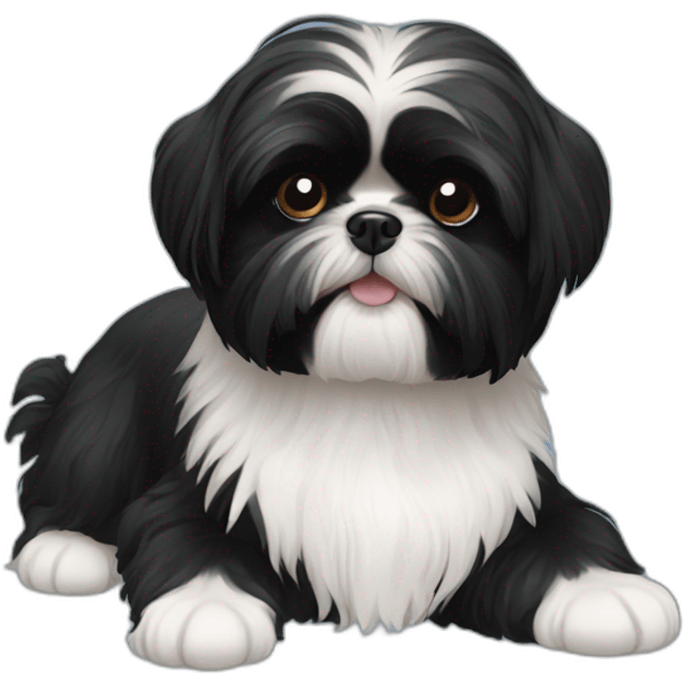 black shih tzu emoji