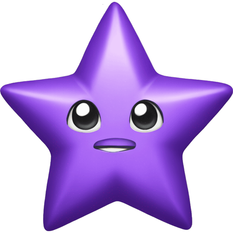 Purple metal star emoji