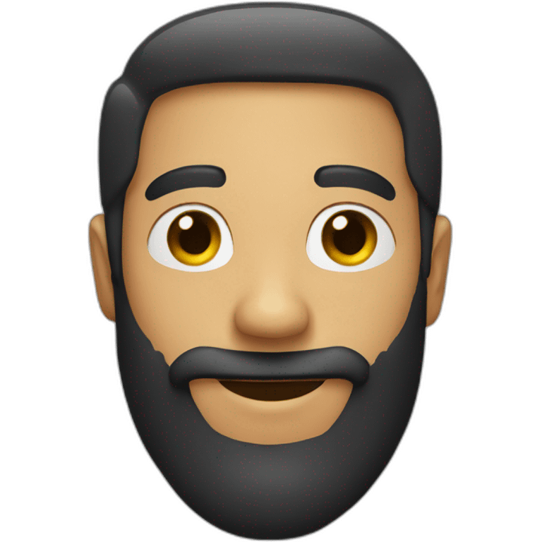 black beard happy Face emoji