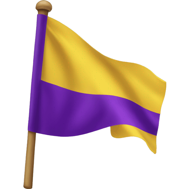 yellow flag with purple circle on it emoji