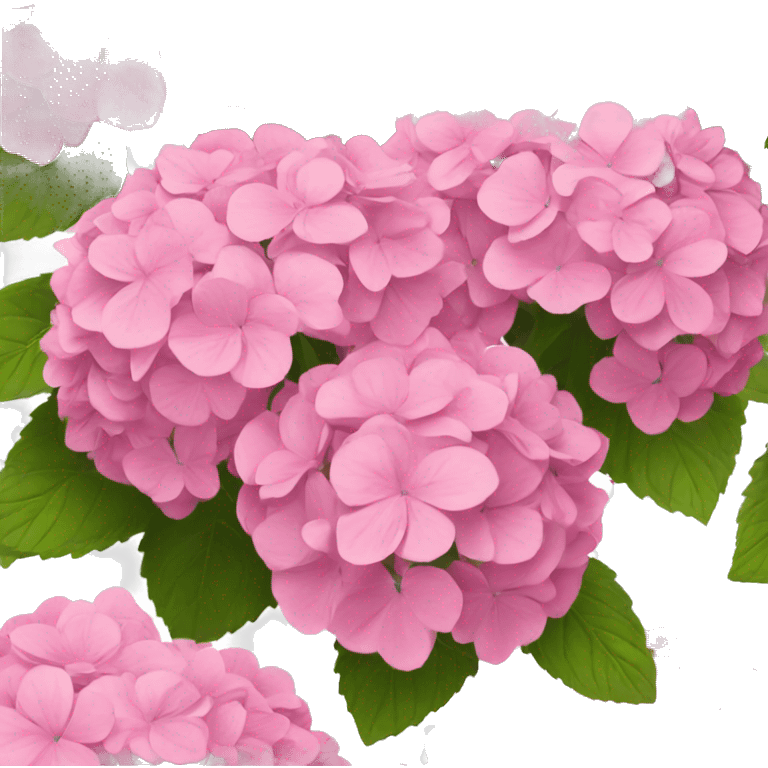 Pink hydrangeas bouquet  emoji