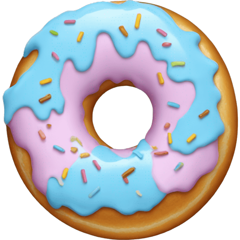 pastel blue donut emoji