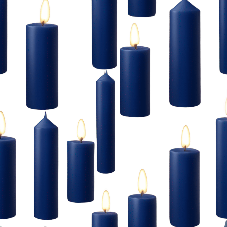 navi blue candle emoji