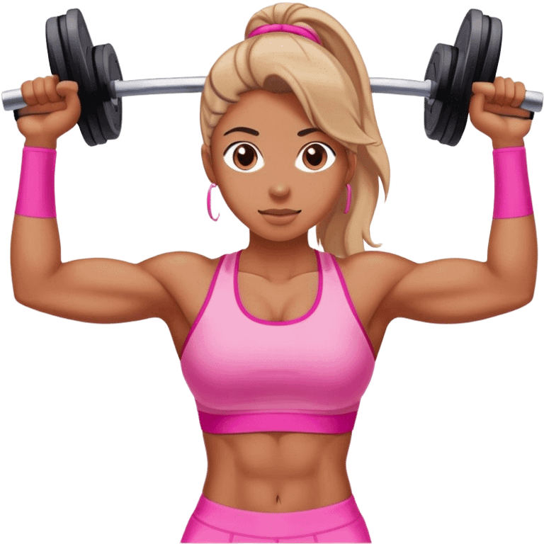 gym pink emoji