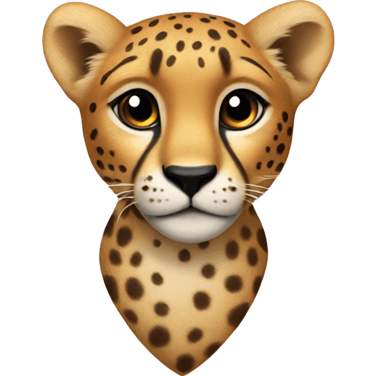 cheetah heart emoji